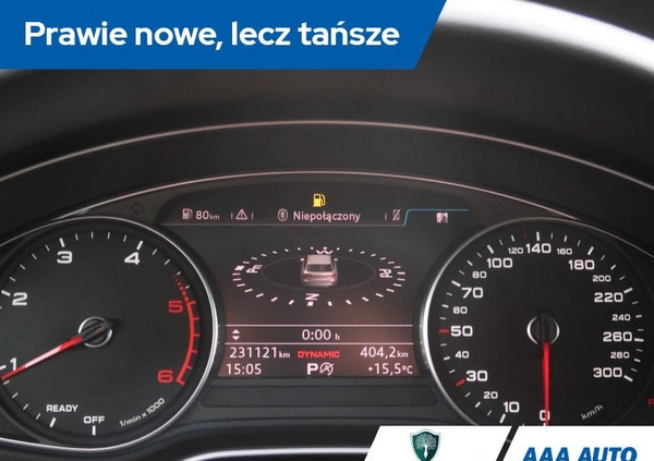 Audi A4 cena 70000 przebieg: 231114, rok produkcji 2016 z Kutno małe 301